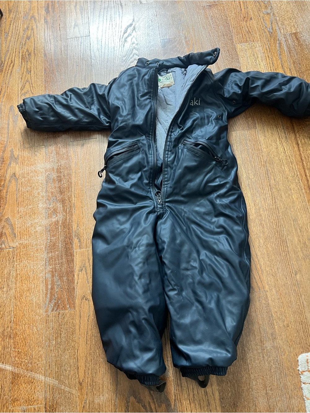 OAKI Kids Navy One-Piece Insulated Snowsuit